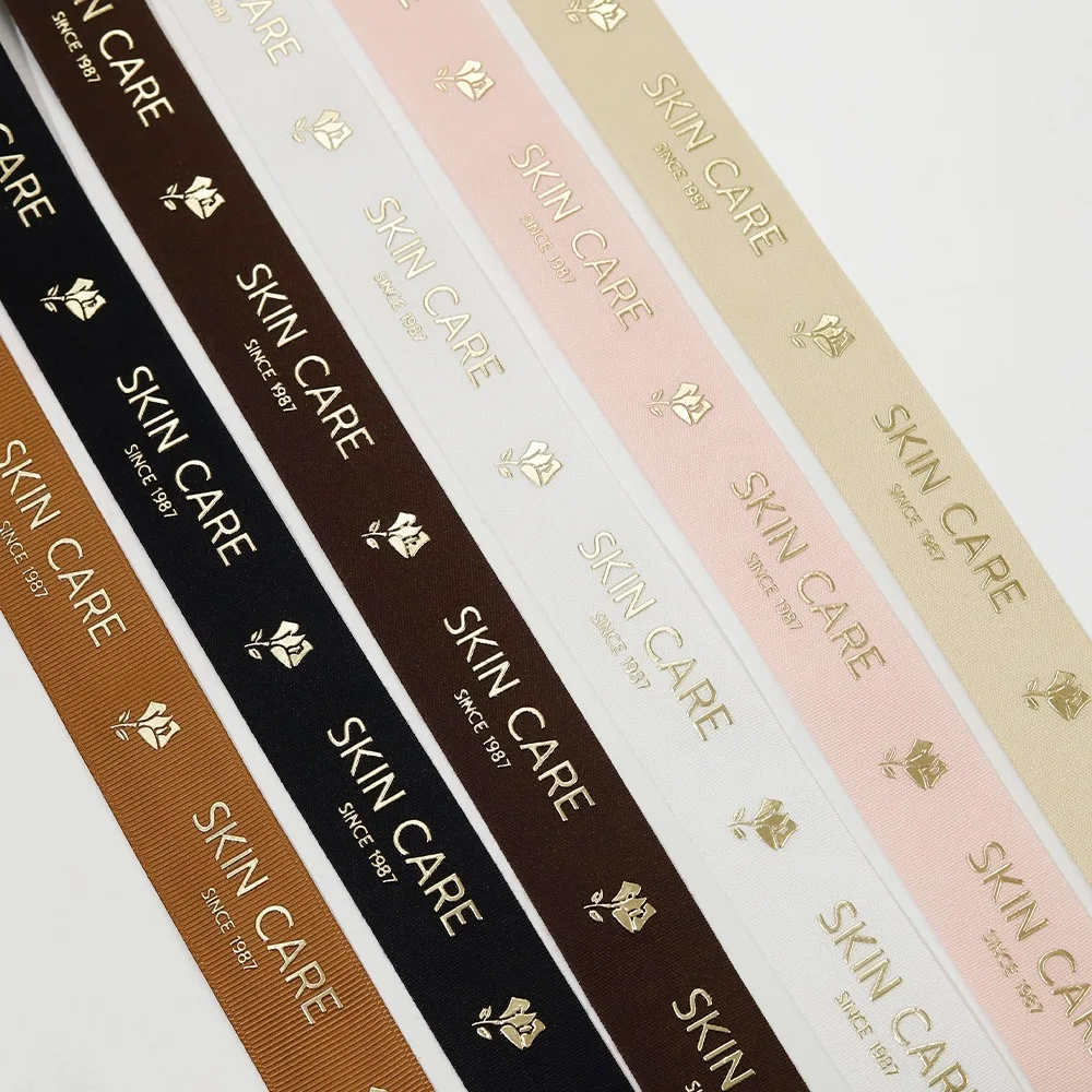 Factory Custom Logo Printed Craft Cotton Herringbone Tape Webbing Jacquard Ribbon Trim for Clothing Accessories