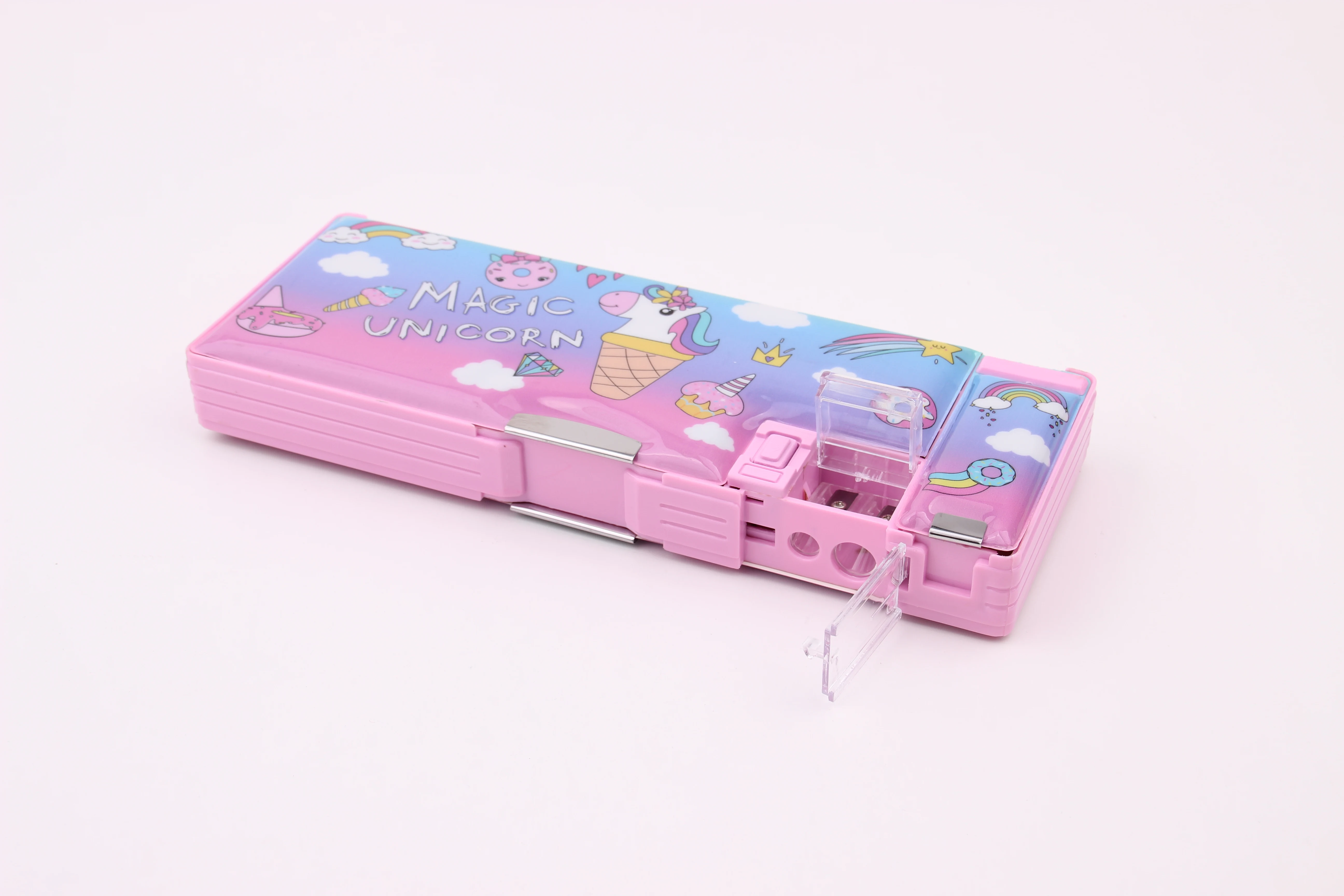 Interwell Hot Selling Fashion Stationary Kids Personalized large pink pencil case aesthetic