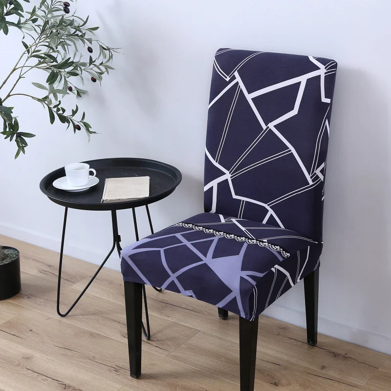 Chinese manufacturer printing dining room  removable chair covers in bulk
