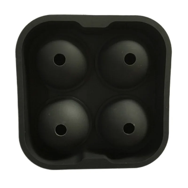 Wholesale Food-Grade Silicone Ice Ball Cube Mold Maker 6 Ball Clear Silicone Ice Cube for Bar Accessories