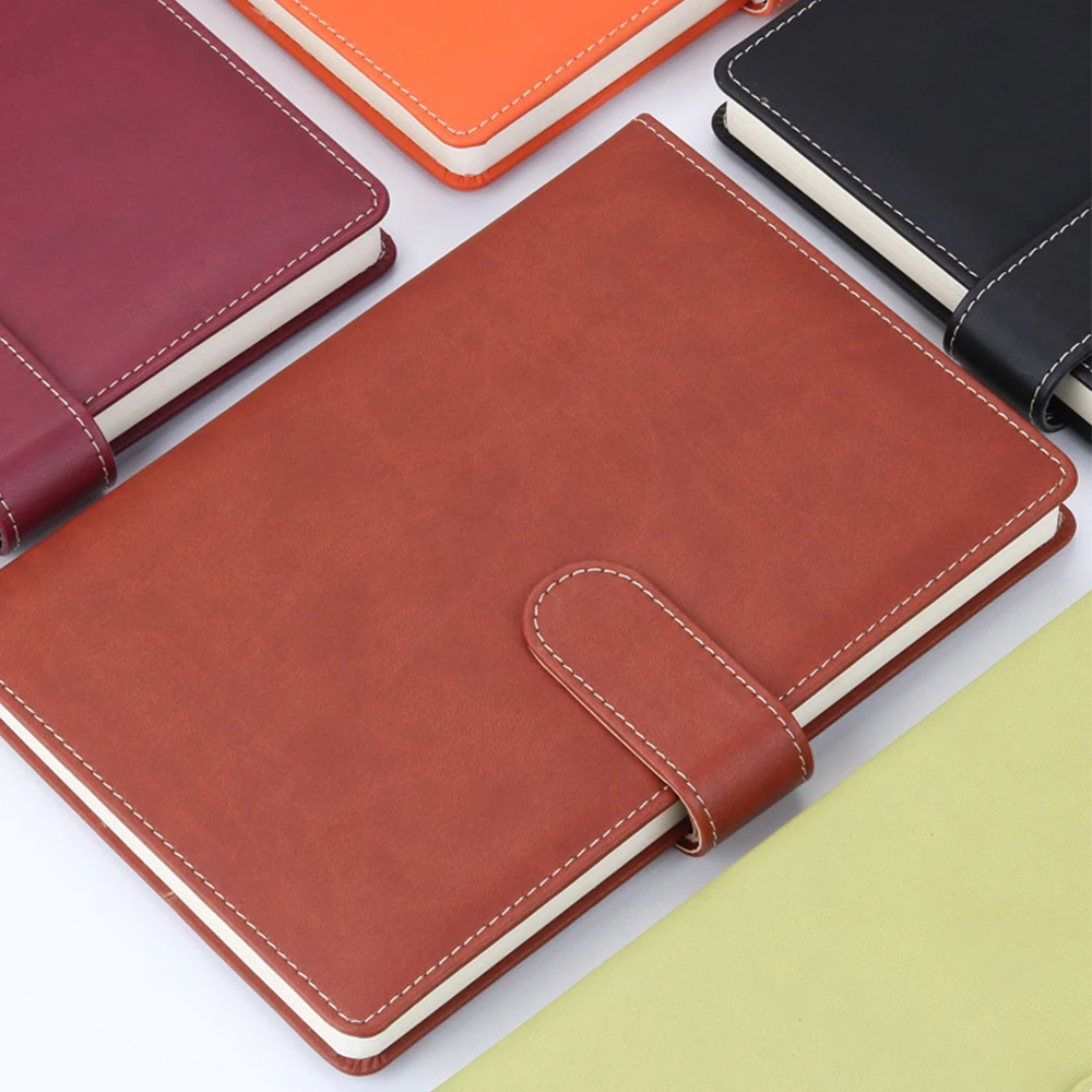 Wholesale Custom A4 Notebook Hardcover Leather Barato Diary Journal Wellness Pregnancy Planner Digital 2024 Printing Jotter FSC