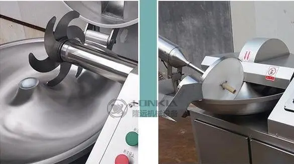 CE Meat Bowl Chopper Sausage Making Machine Chopper  Hamburger Meat Bowl Cutter