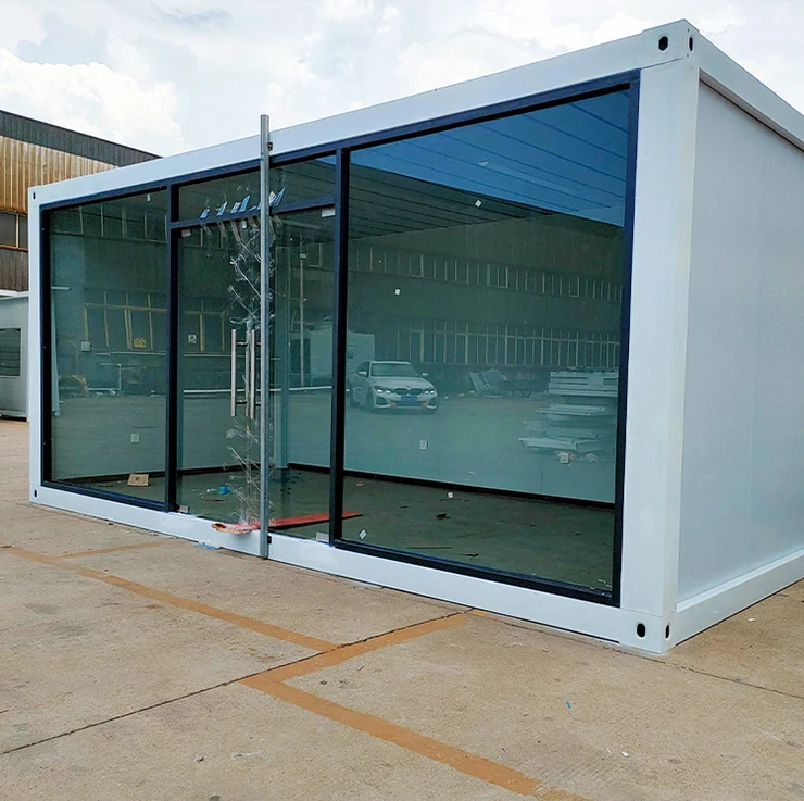 professional knock down high cube 20gp low cost prefab container exhibition house for cheap sale in hong kong
