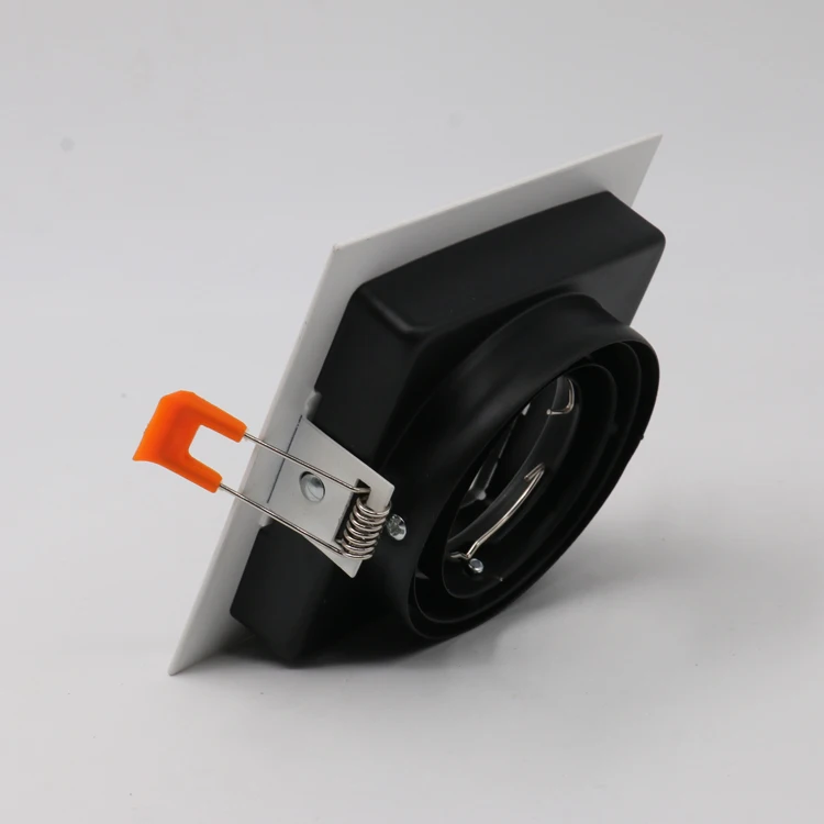 Mini Downlight Iron SpotLight Recessed Adjustable MR16 GU10 Square LED Spot light Fixture