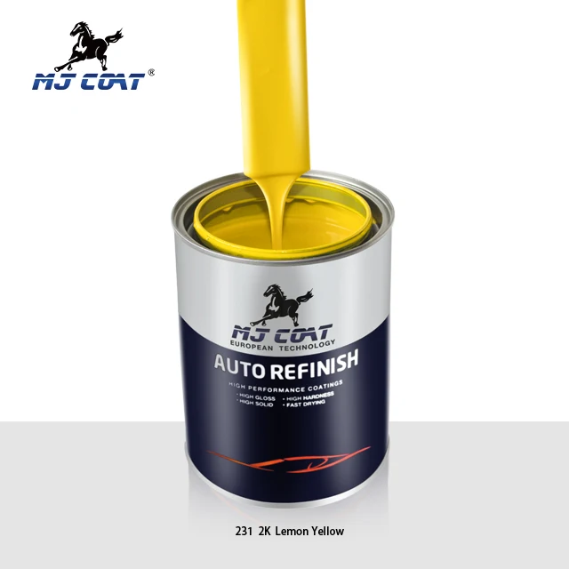 1k basecoat silver colors tinters 2k car paint for auto car spray paint