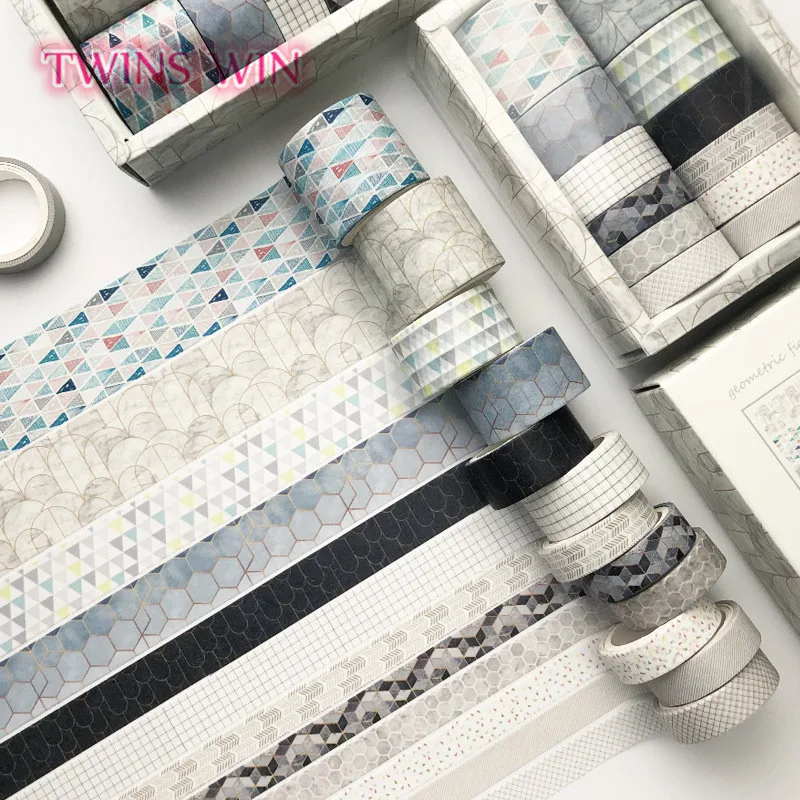 Diary Decorative Border Hand Ledger Stationery Japanese Whole Roll Set Sticker Vintage Oil Painting Colored Tape Adhesive 1011