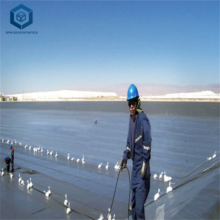 UV Black Polythene Sheet 1mm 1.5 mm 2 mm Polyethylene Liner Plastic Liner for Landfill Project in Kenya