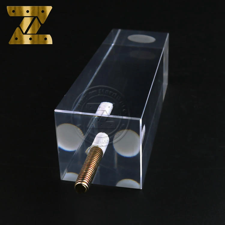 Acrylic Furniture Legs Tapered Clear Glass Furniture Legs Pack of 4 Replacement for Sofa, Bed, Cabinet, Couch,Dresser, DIY Cryst