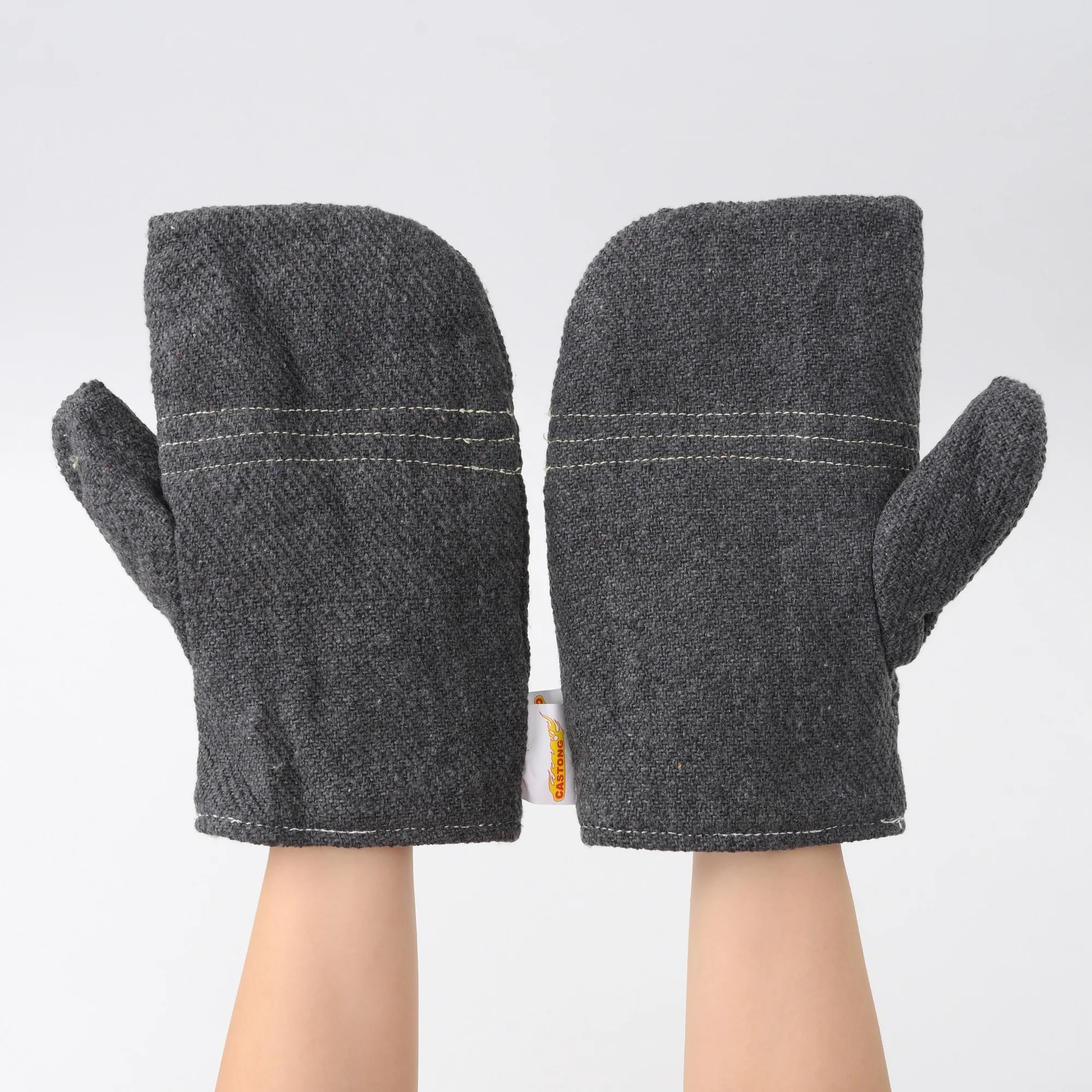 Factory Wholesale Heat Resistant nitrile  Gloves White 100% Polyester Sublimation Blank Oven Mitts