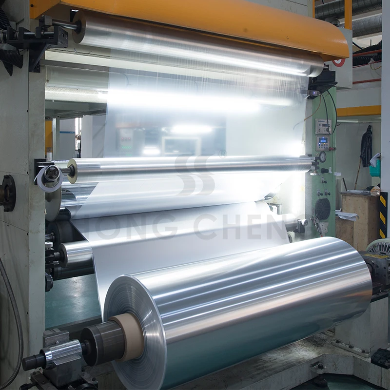 pet/alu/pe laminated jumbo roll film for machine packaging