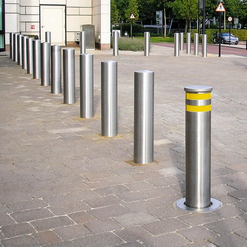 Wholesale Custom Road Parking Restraints Post Fixed Barrier Residential Permanently Fastened Steel Bollard