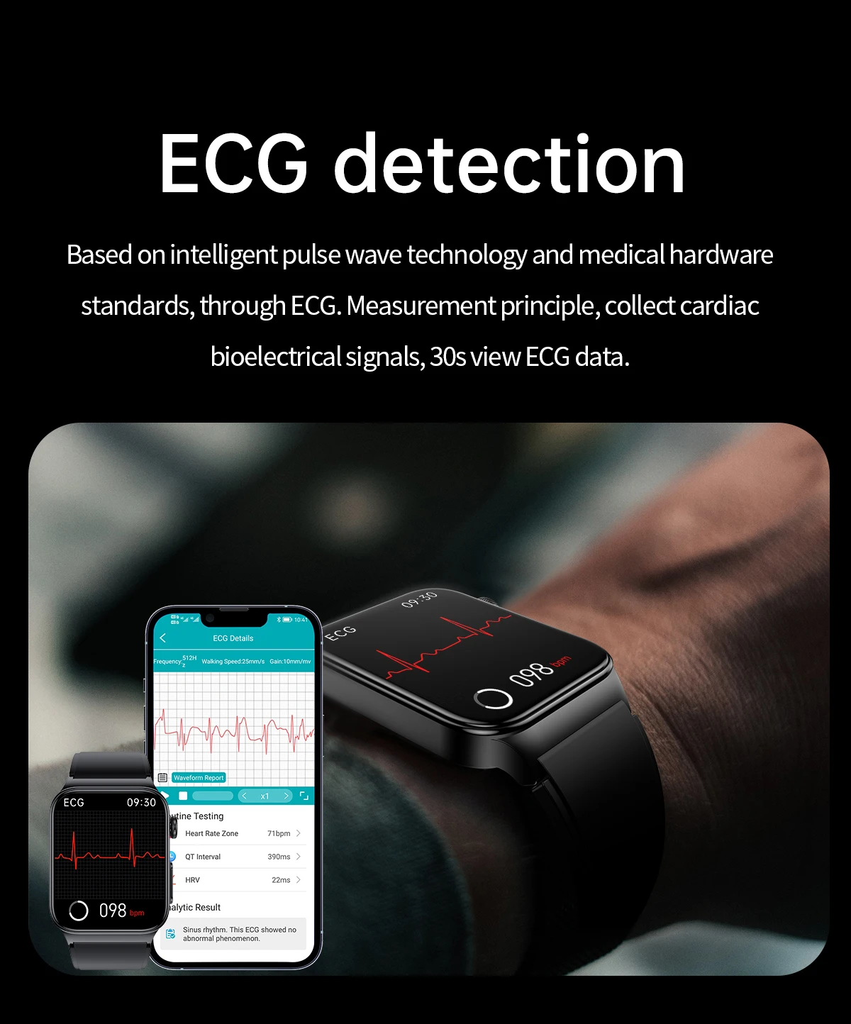 Смарт-часы ekg E500 1 83 дюйма с большим
