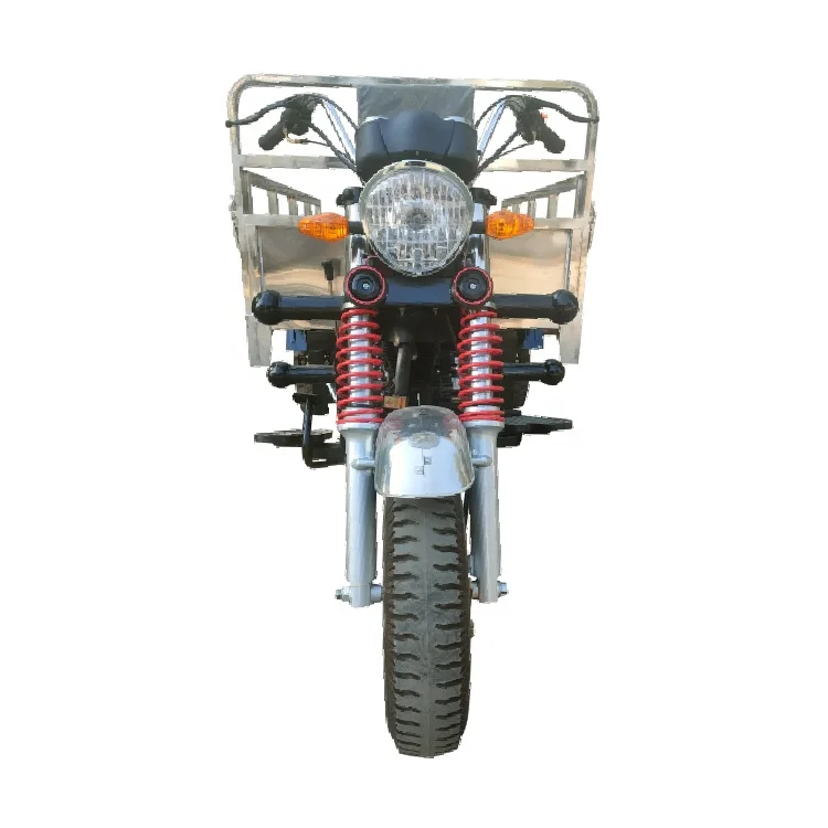 150cc Stainless Steel Cargo Box Gasoline Cargo Tricycle Adult With Cabin Tricycle Moto 150 For Sale