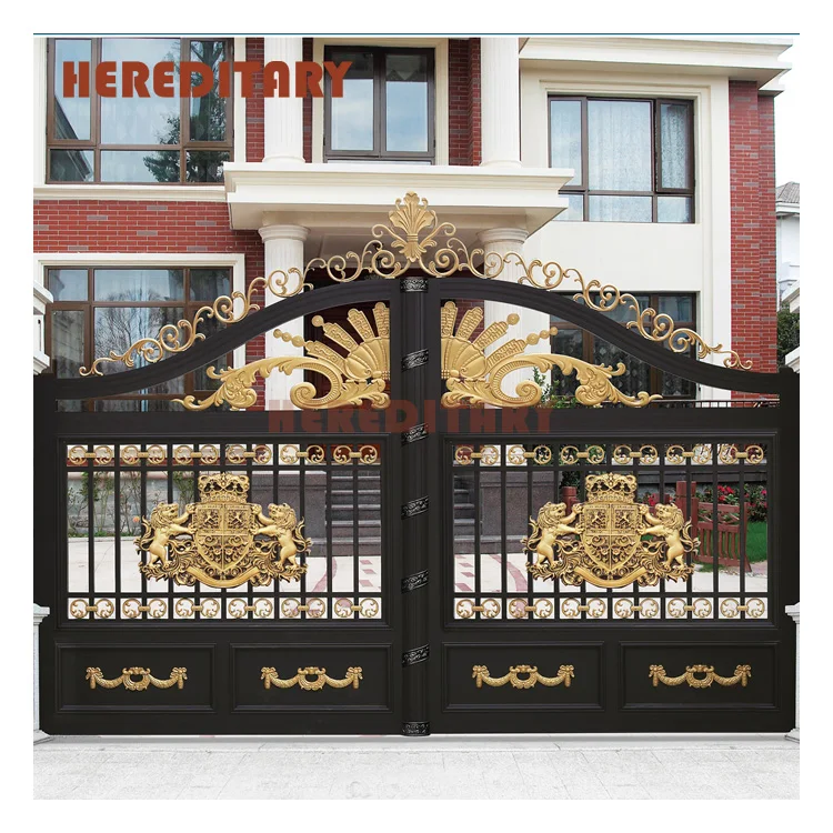 Aluminum art gates design villa garden gate and  luxury swing gates