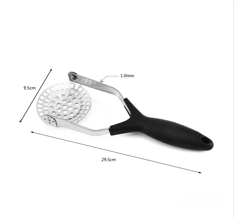WH669 Stainless Steel  Potato Masher Ricer Puree Juice Maker Potato Pusher Smooth Mashed Potatoes Crusher Fruit Tools