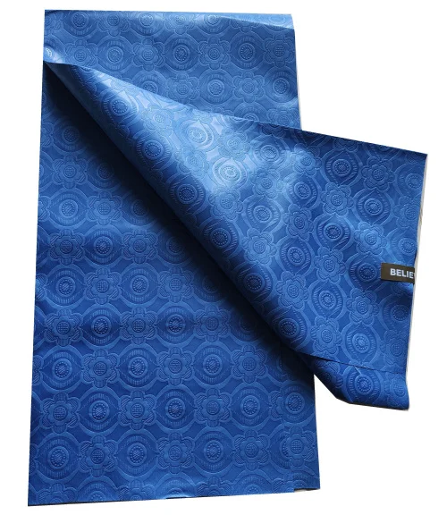 Believewin textile African Plain Dyed Wax Fabrics Shadda Bazin for Burkina Faso Lome Mali Abidjan