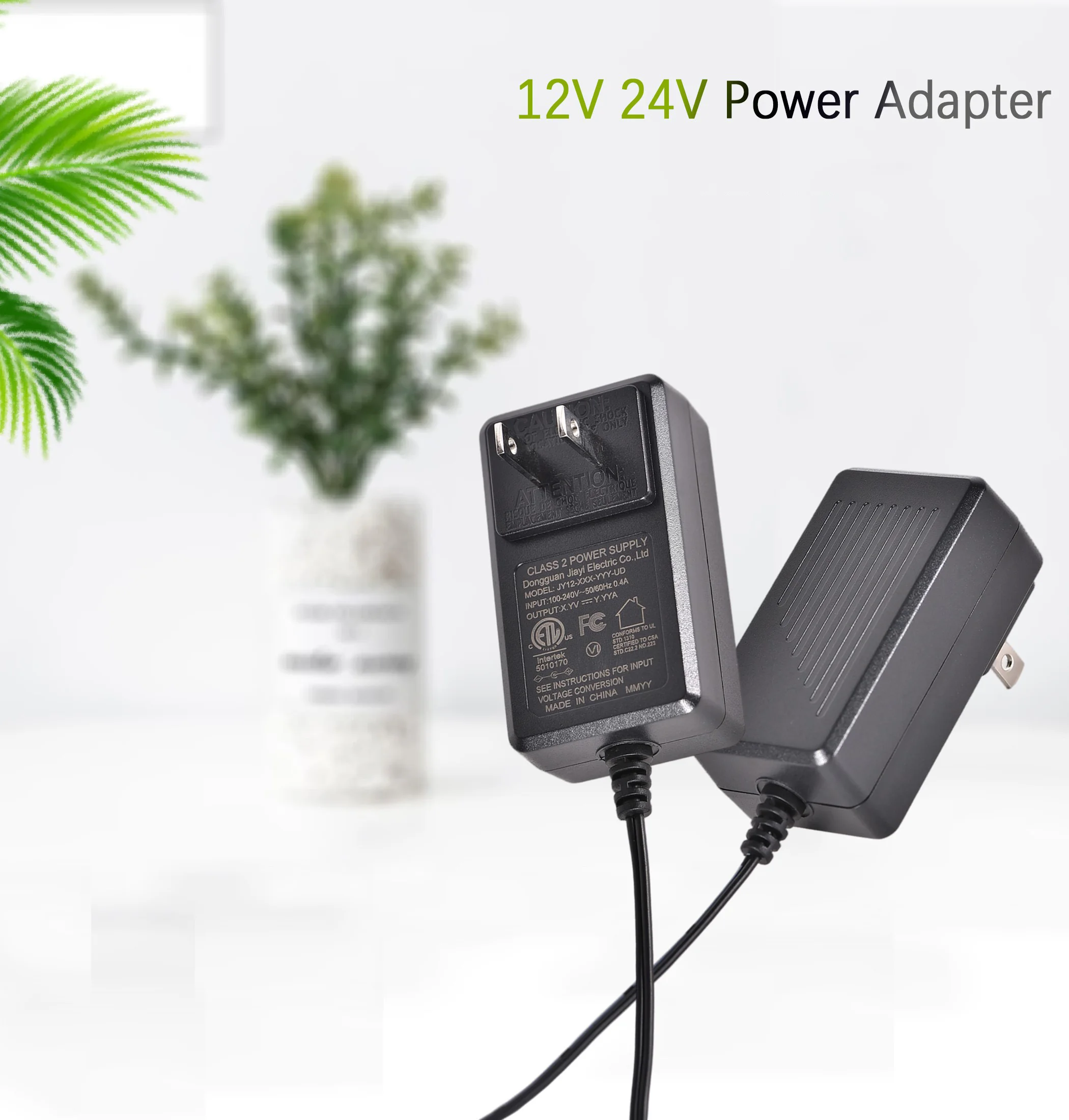 JP US plug adapter 18W 5V 9V 12V 15V 1A 1.5A 2A 2.5A 3A AC to DC switching power supply adapters