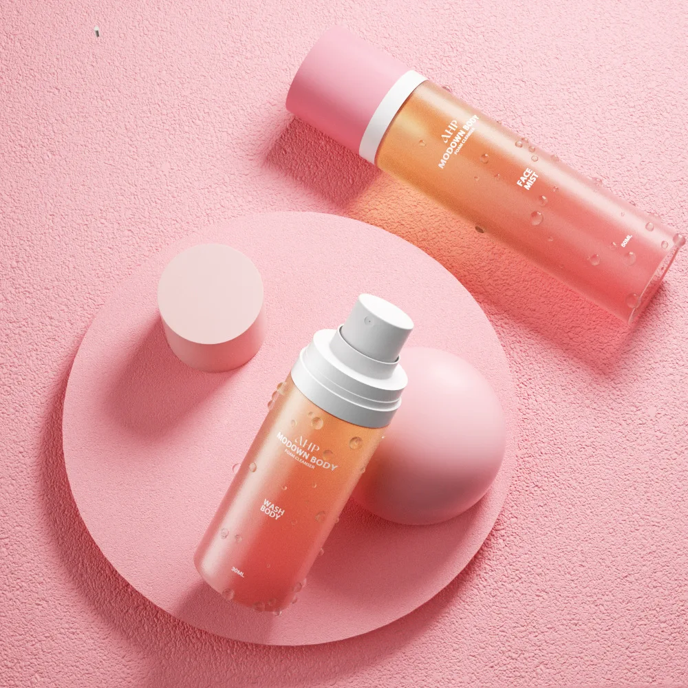 100ml Plastic Body Mist Perfume Spray Bottle with Cap for Cosmetics and Continuous Skincare Packaging