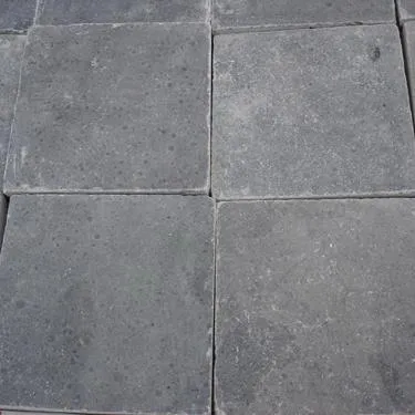 Honed surface bluestone limestone flooring and steps