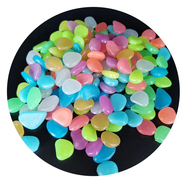 Decorate Hotel Glowing Light Stones Paver Mix With Concrete Pavement Luminous Stone Glow In Dark Cobbles and Fluorescent Pebbles
