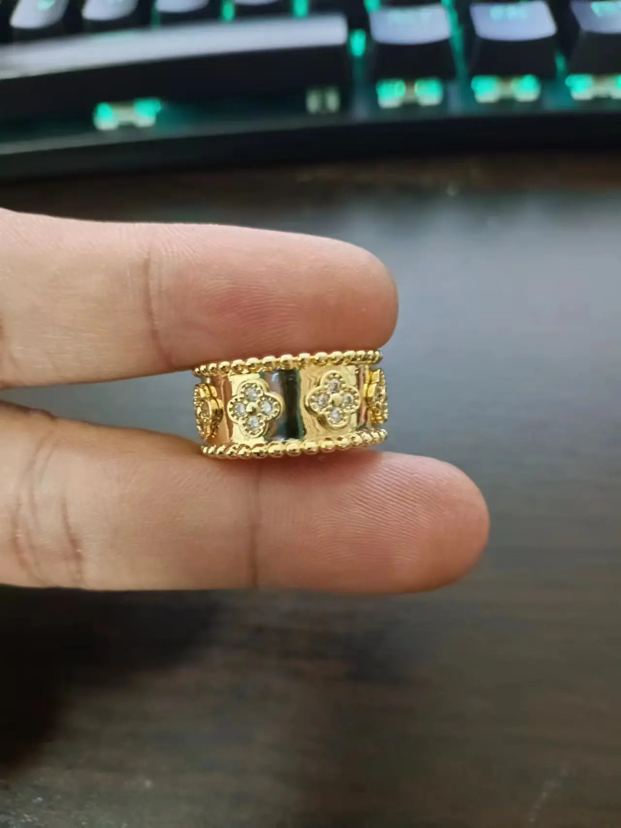Luxury Brand Designer Ring Kaleidoscope Inlaid Ring Couple Gift Fashion Ring High Jewelry