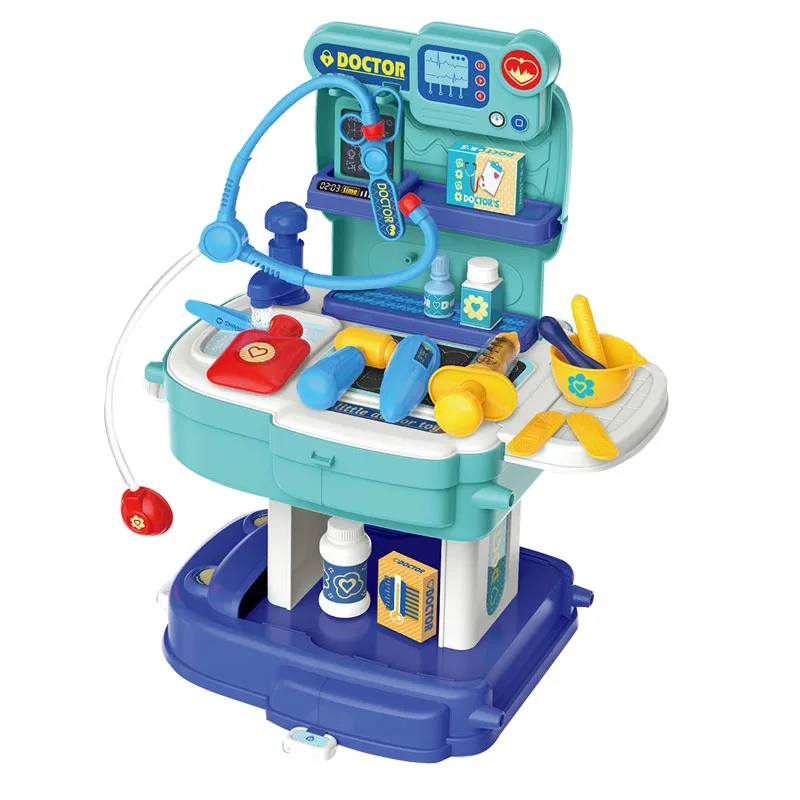 2020 hot selling DIY medical equipment school bag 31PCS simulation cure doctor set toy