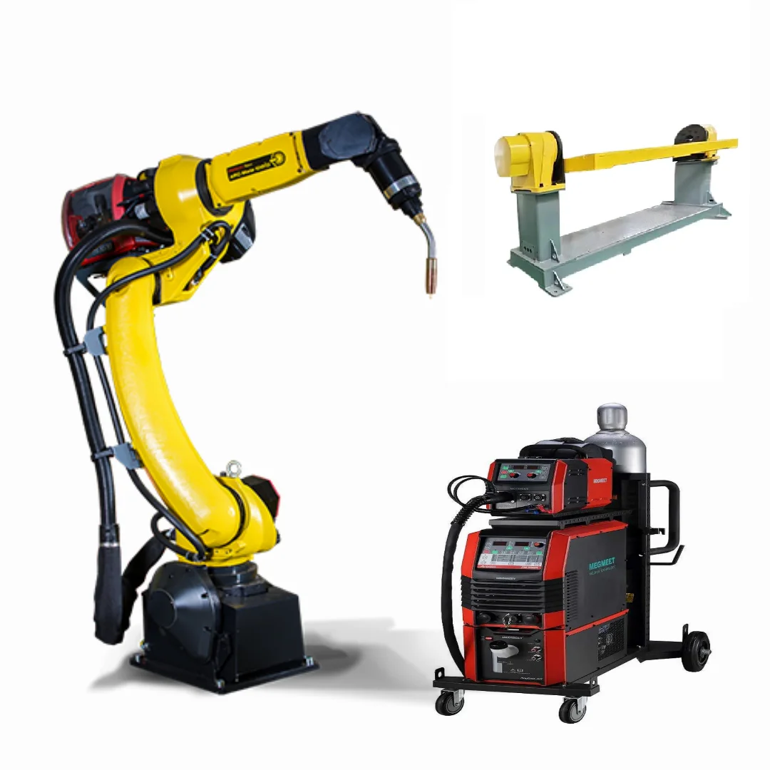 Сварочный робот FANUC arc mate100id со сварочным аппаратом megmete tbi Сварочная горелка и робот-позиционер
