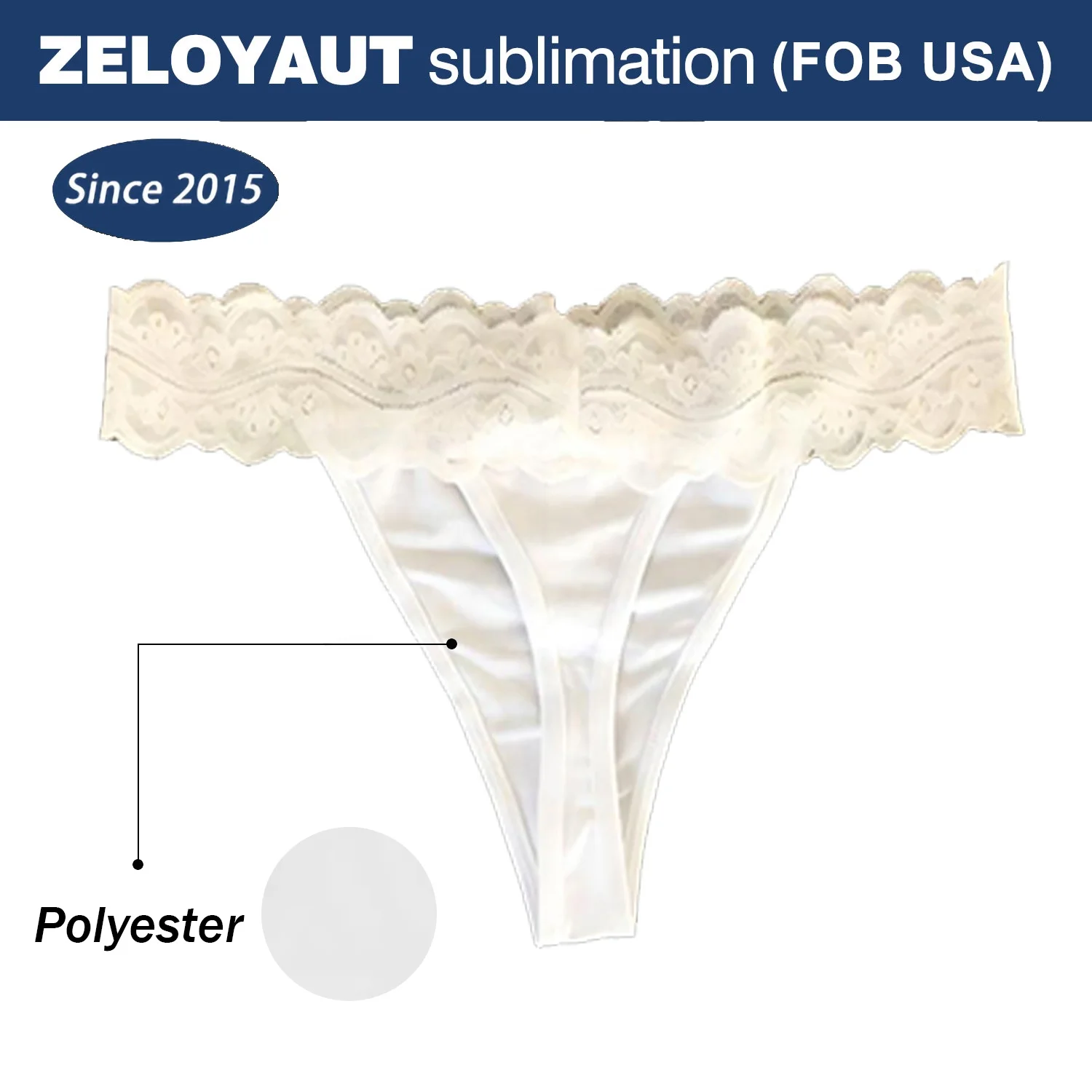 Wholesale Sublimation blank lace panties for women sublimation underwear DIY personalized design sexy female underpants for girl