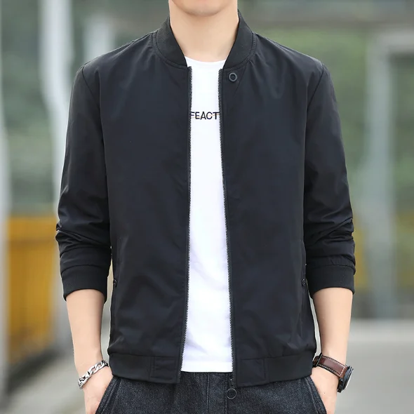 Liu Ming Autumn Winter Hot Products 2024 Men Clothing Outdoor Letter Embroidery Zipper Coats Bomber Jacket