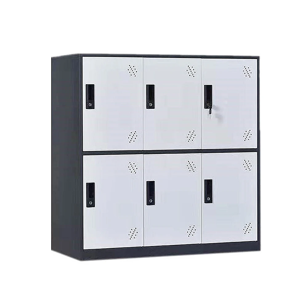 Wholesale high quality 6 door steel kids cubbies lockers colorful preschool metal kids mini lockers