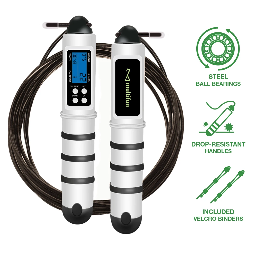 Customized logo skipping rope calorie consumption counting skipping rope adult sports fitness skipping rope