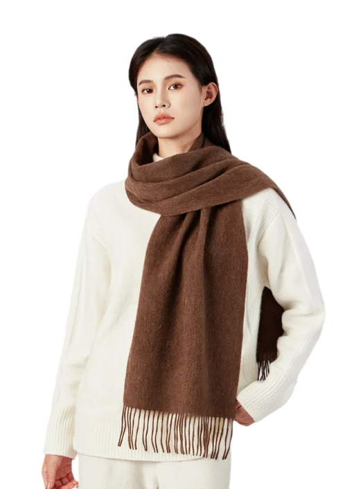 30*180 cm 100% Wool Cashmere Shawls Solid Color Ponchos Winter Wool Winter Neck Scarves Supplier Wholesale