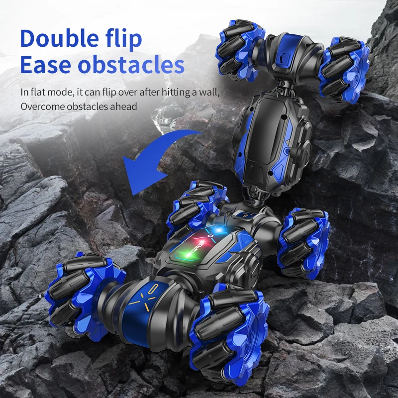 gesture sensor watch control dual 4wd drift car rc stunt 1/12 flexible deformation vehicle special kids off road car