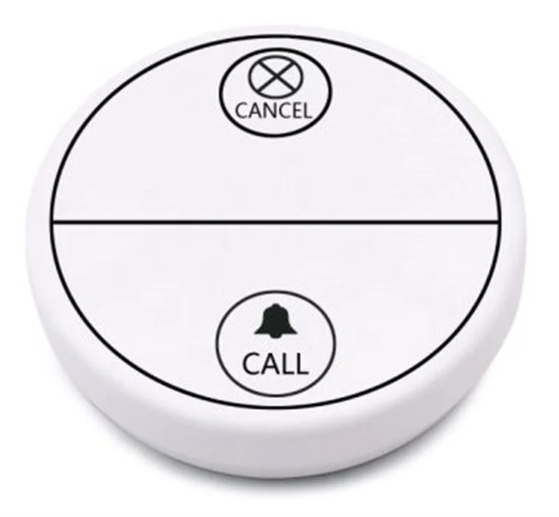 2022 New Self-Powered Three Buttons Wireless Pager Calling Button Table Bell