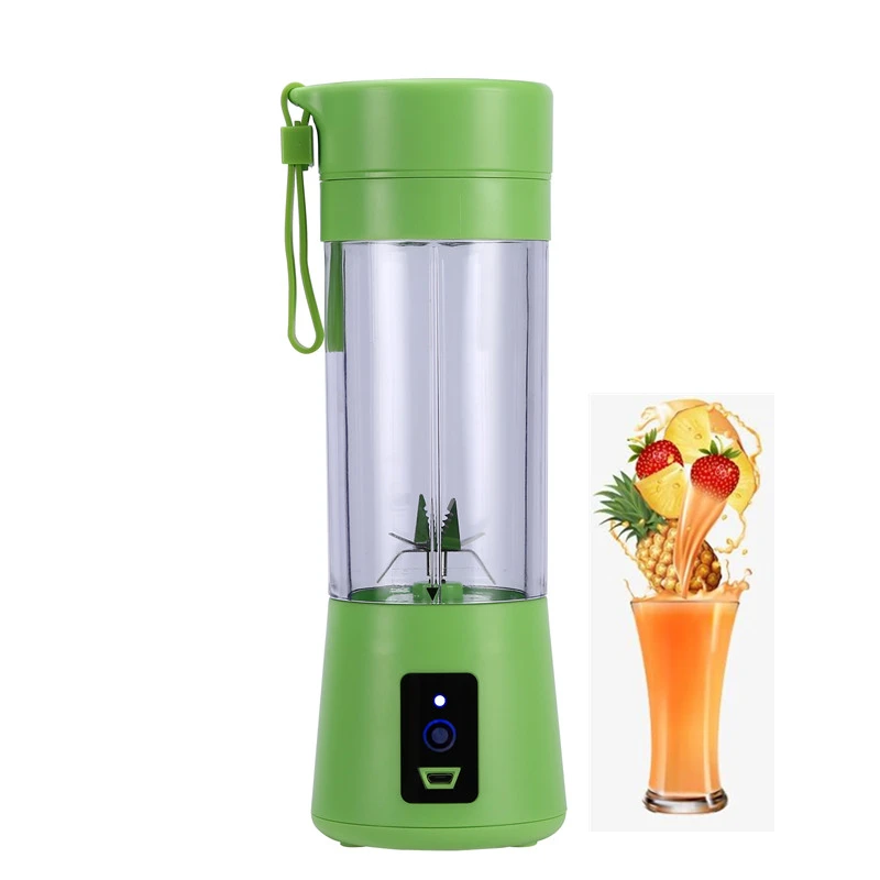 Kitchen appliances 230w rechargeable mini hand smoothie blender 380ml korea slow cold press juicers kitchen food mixers machines