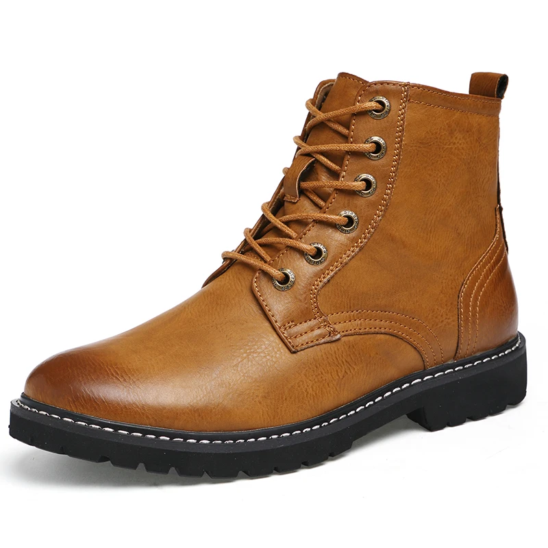 2021 men autumn boots cowboy boots men leather mens dress boots shoes
