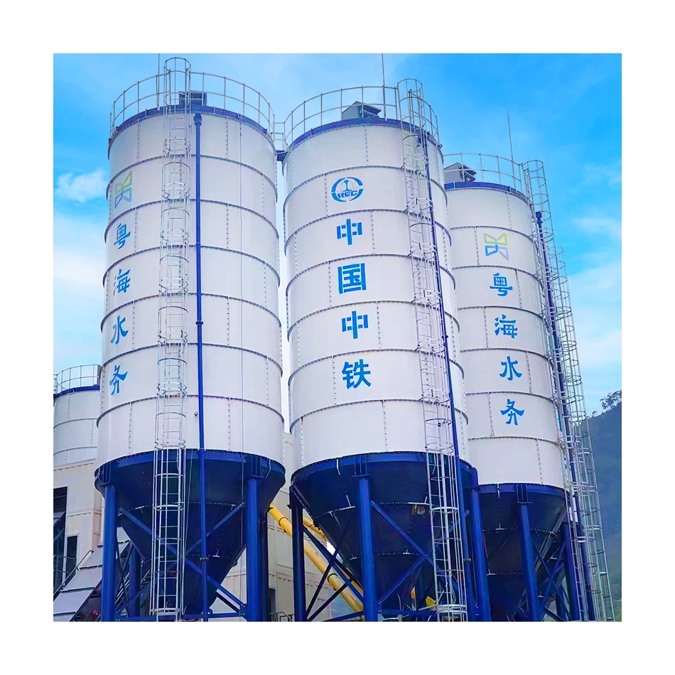 100 ton cement silo tank small mobile 50 ton -300 ton silo bolted type cement steel silo storage
