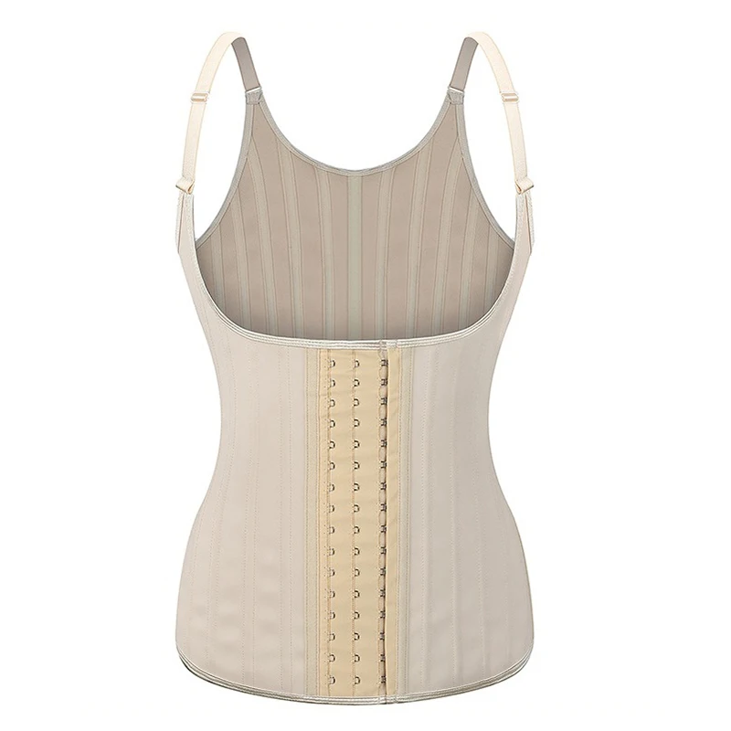 Wholesale Women Sexy Underbust Corset Adjustable Strap Waist Trainer Latex Shaperwear Vest 25 Steel Bone Body Shaper Corset