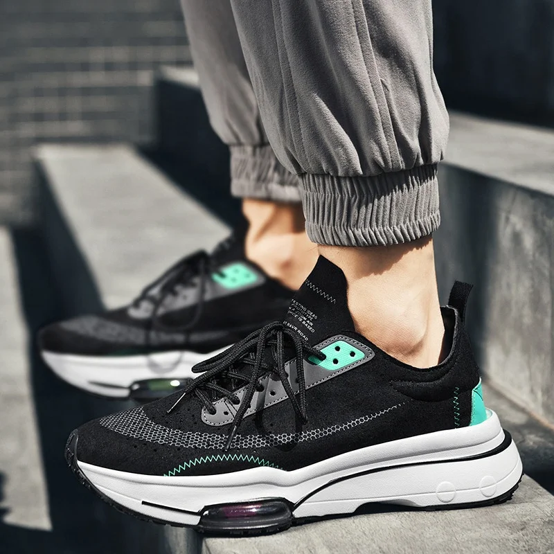 Shoe Manufacturer Factory Wholesale Custom Sport Shoes Zapatillas Deportivas Suede Black White Men Casual Running Sneakers