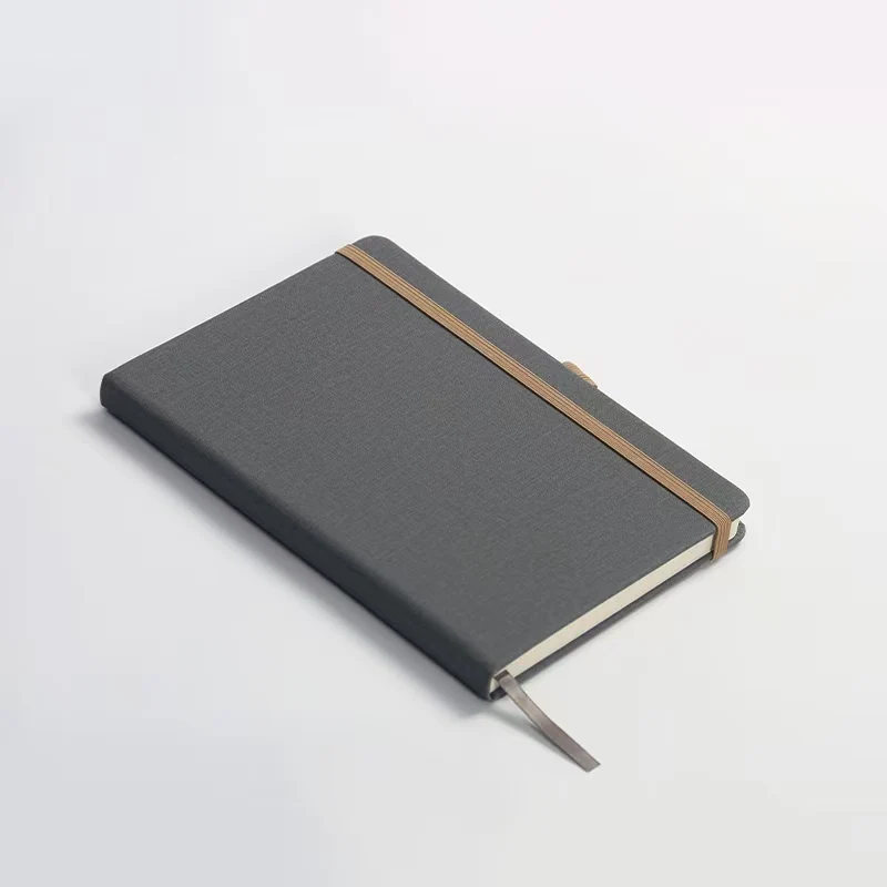 Customized logo stationery notebook gift A5 diary planner with elastic band for promotion