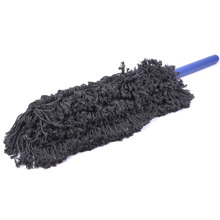 Customized  Multipurpose Black Long Handle Soft  Household Magic Fiber Cleaning Heavy Duster
