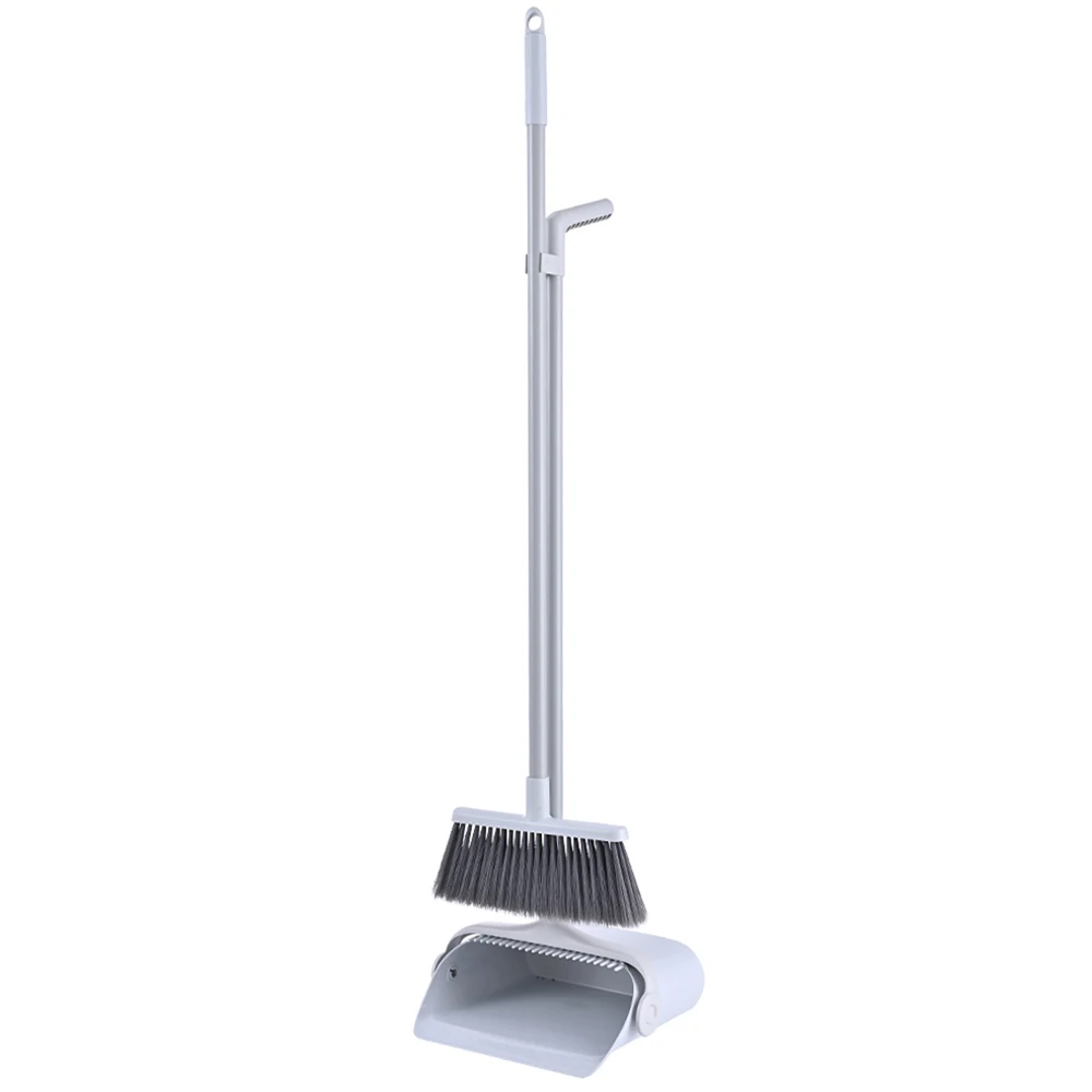High Quality Rotatable New Design Dustpan Long Handle Broom Sweeping Set