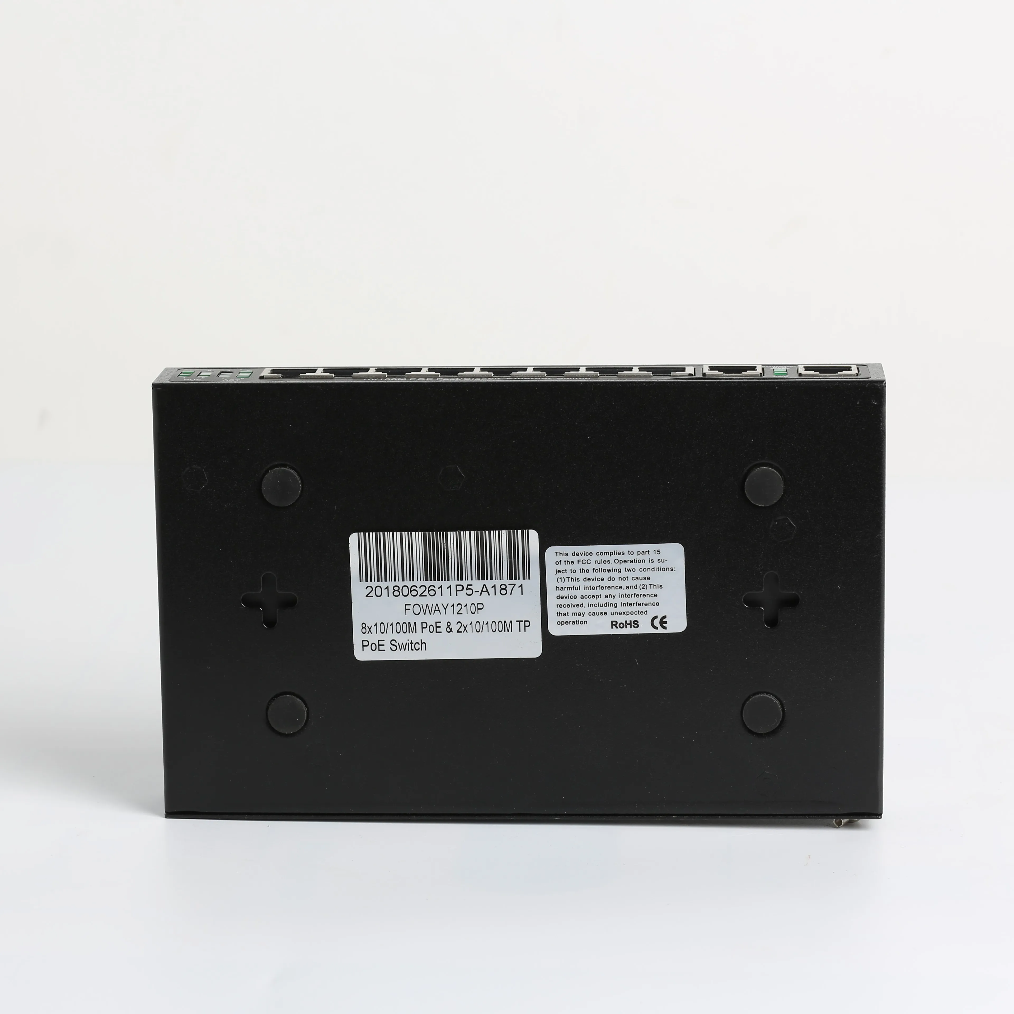 High quality 8port POE Switch  PCB Board POE IN OUT 8*10/100Mbps RJ45 Ports Reverse 63W PoE Switch with 2 Uplink Ports