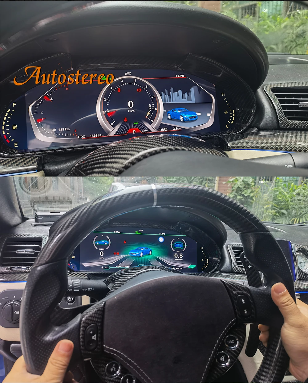 Цифровой кластер для Maserati GT GC Grancabrio granтуризма 2007-2017 Приборная панель автомобиля дисплей головное устройство GPS-метр экран