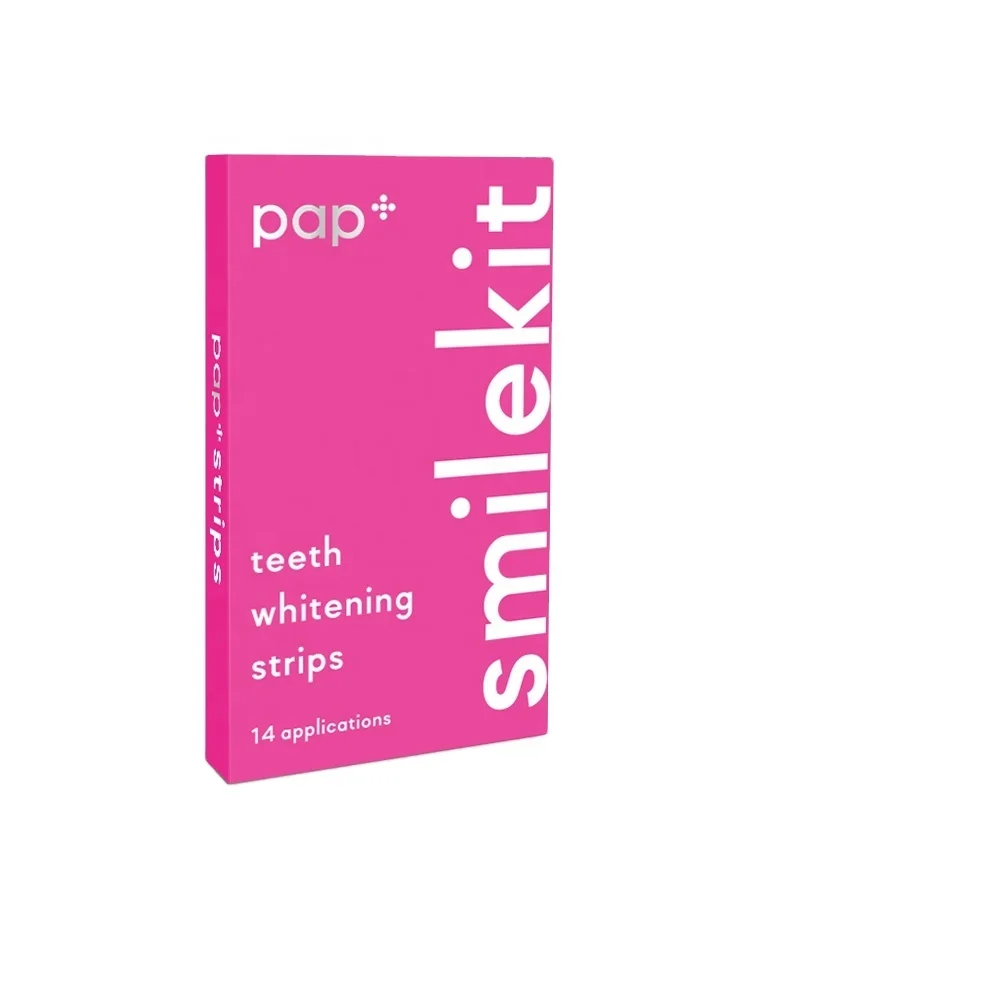 Non Peroxide Teeth Professional 100% Residue Free PAP Teeth Whitening Strips