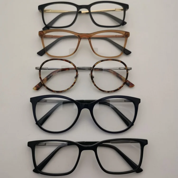 Clear Stock Acetate Optical Frame Glasses Cheap Prices Random Acetate Eyeglasses Frames
