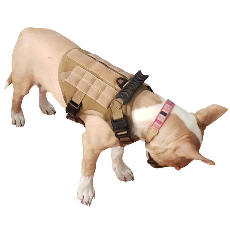 Comfort and durability breathable adjustable k9 dog harness tactical dog training harness vest set