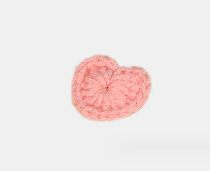 Handmade crochet heart shape candy color clothing Accessories Hair accessories Shoes Flower  diy clothing accessories
