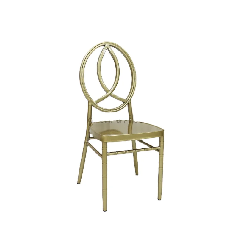Hot Selling Tiffany Chair Modern Metal Banquet and Wedding Event Chair Stackable for Bars Restaurants Iron Material