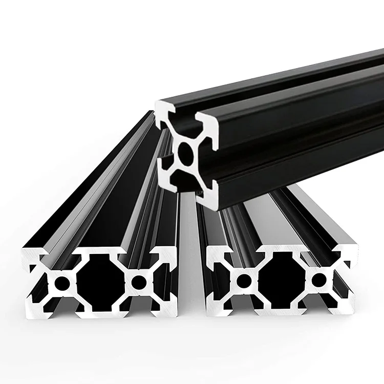 6061 6063 2020 3030 T slot aluminium profile L angle bracket machined parts 3d printer metal aluminum industrial part factory